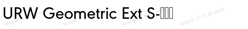 URW Geometric Ext S字体转换